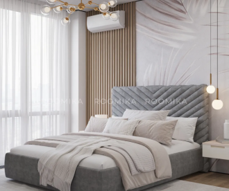 Кровать двуспальная мягкая SARA с подъемным механизмом, 160x200