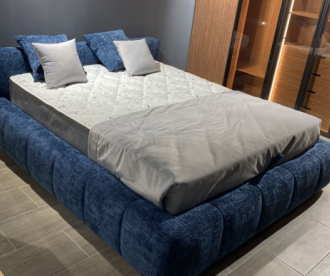 Кровать двуспальная мягкая QUADRO-soft с подъемным механизмом, 160x200