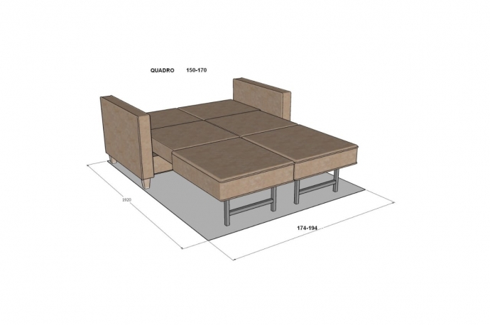 Раскладной диван Quadro