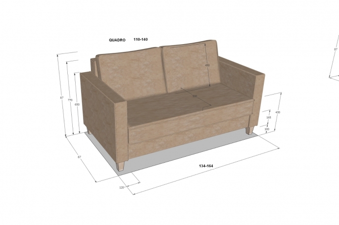 Раскладной диван Quadro