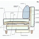Раскладной диван Bushe